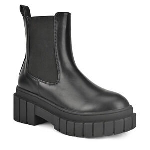 Women’s Black Chunky Platform Chelsea Ankle Boots - Sz 9 - NWT